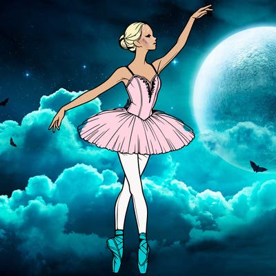 realistic ballerina
