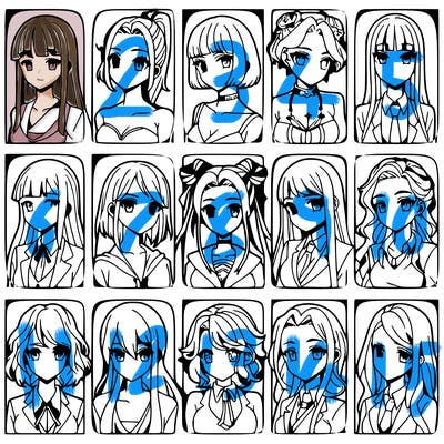 girls that look diffrent anime