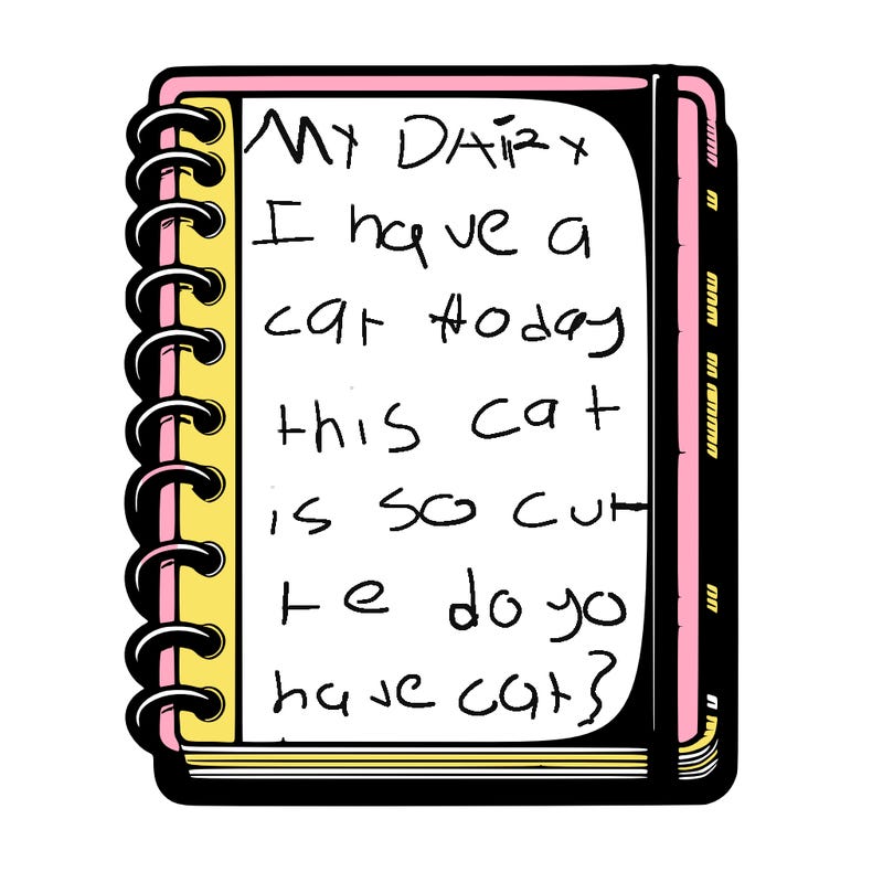 blank, realistic notebook