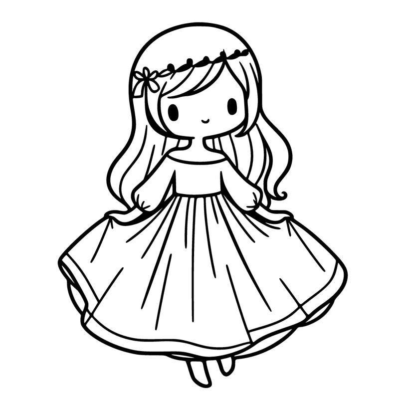 girl with flowy dress