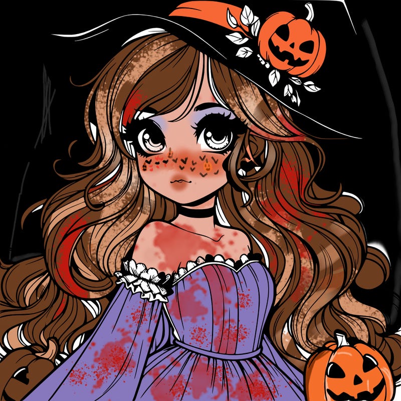 realistic girl halloween