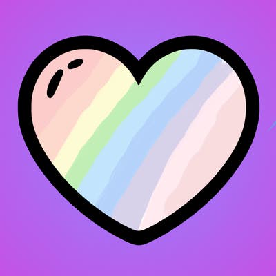 a blank heart