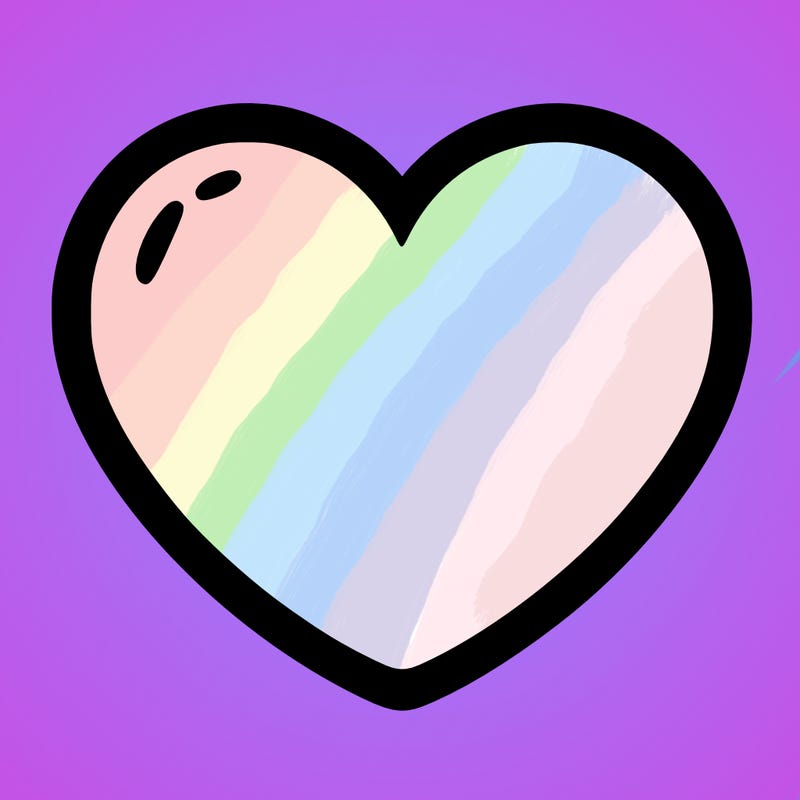 a blank heart