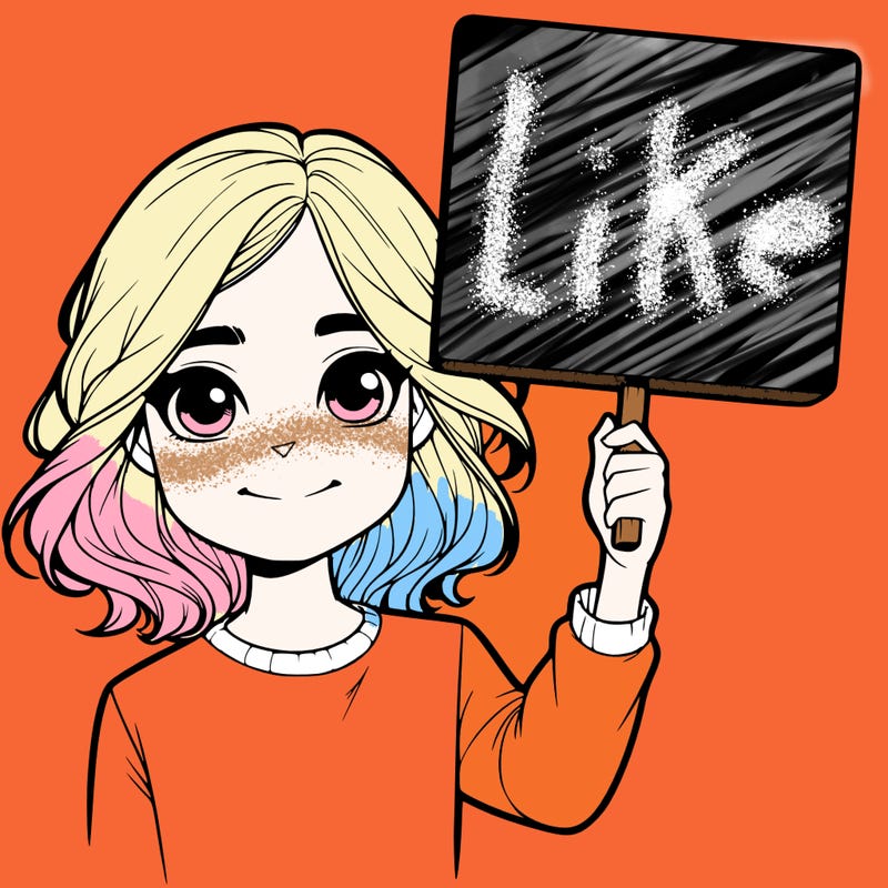 realistic girl holding up a sign