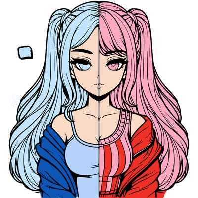 realistic girl split