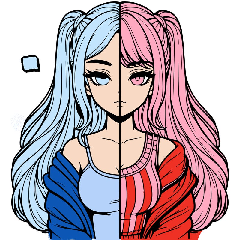 realistic girl split