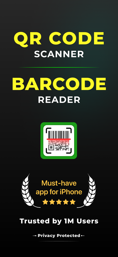 Aplicación escáner de códigos QR y de barras ScanMaster para iPhone