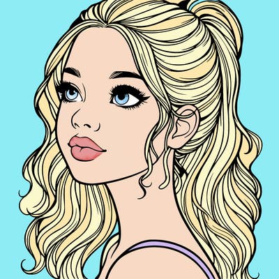 beautiful realistic girl