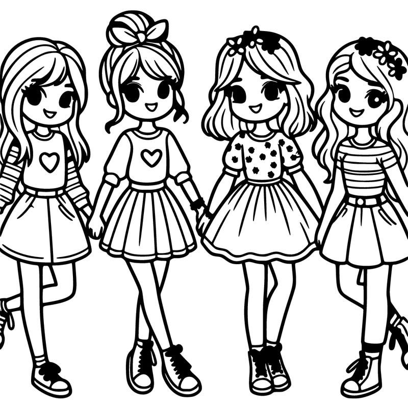 4 best friends that are girls