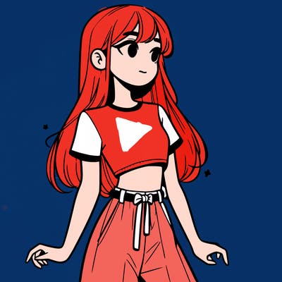 girl in a cute crop top