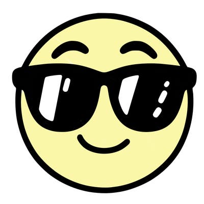 emoji with sunglasses