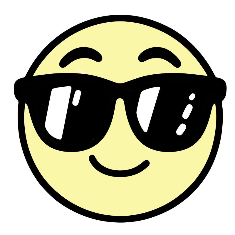 emoji with sunglasses