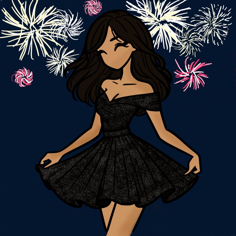 woman in skirt
