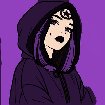 a realistic girl in a hoodie