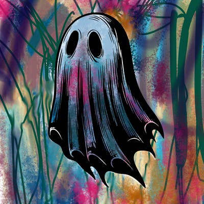 realistic creepy ghost