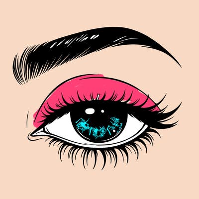 eye closed realistic