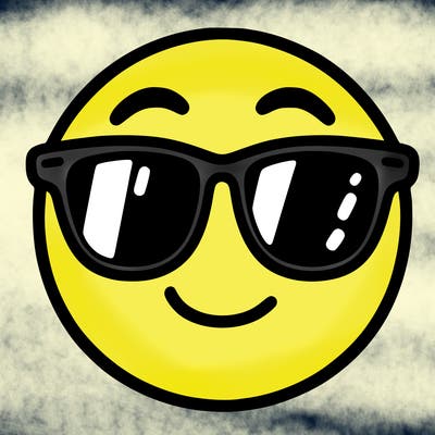 emoji with sunglasses