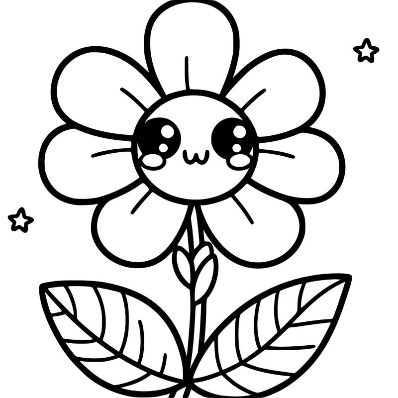 a flower with six peadles