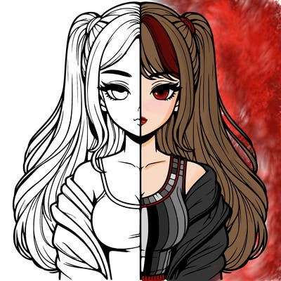 realistic girl split