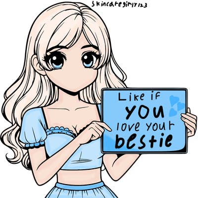 realistic pretty girl holding blank sign