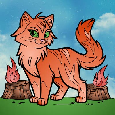 warrior cats firestar thunderclan camp