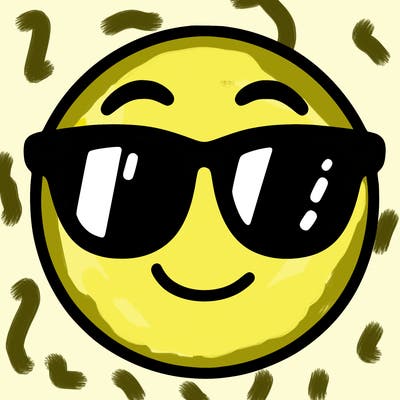 emoji with sunglasses