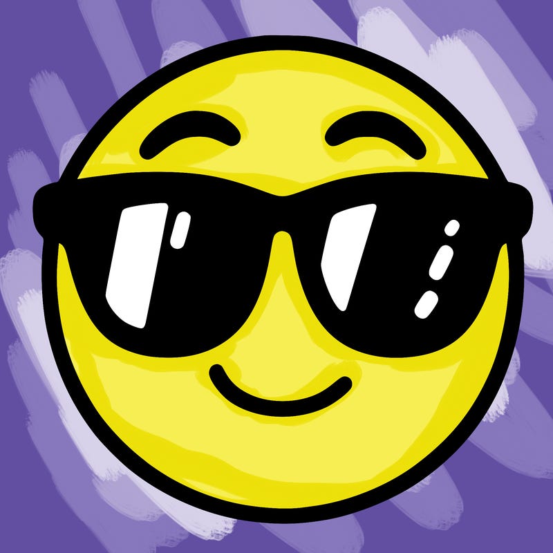emoji with sunglasses