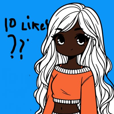 girl with long hair and a crop top with a sweater