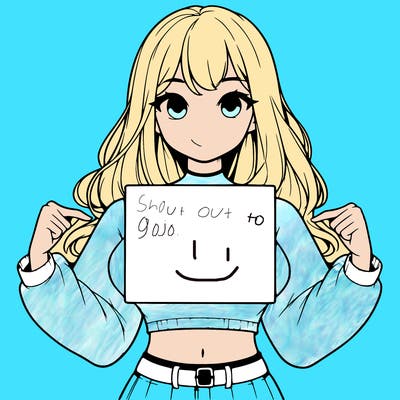 girl holding a blank sign in a long sleeve crop top