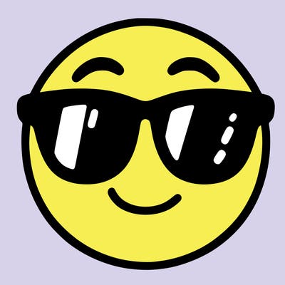 emoji with sunglasses