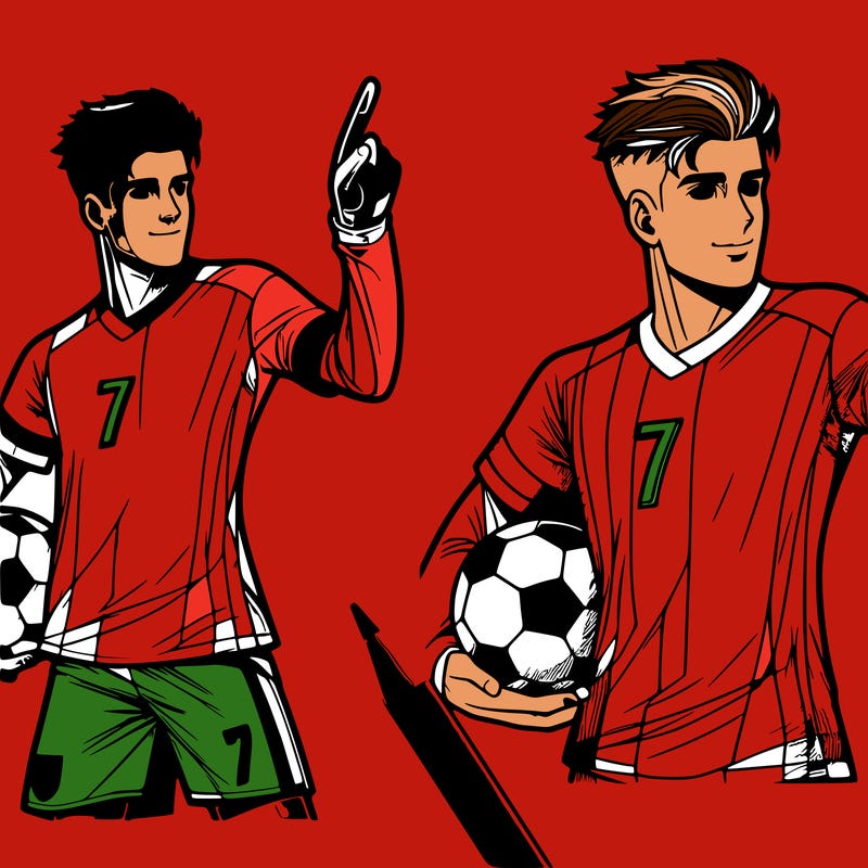 realistic ronaldo and his number is 7 and he is a soccer player