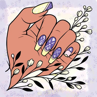 nails with french tip