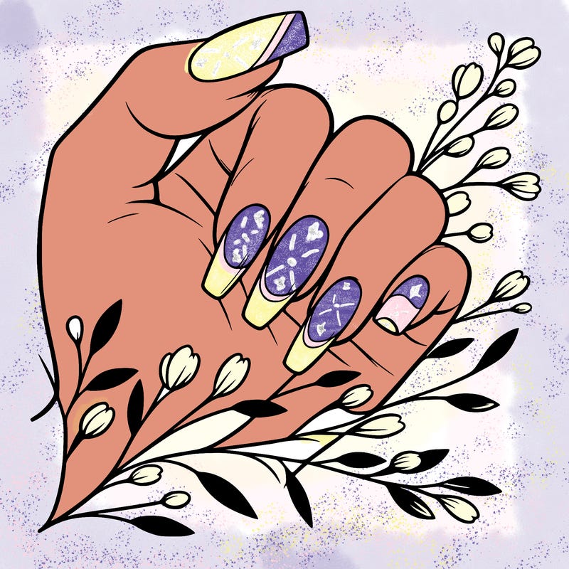 nails with french tip