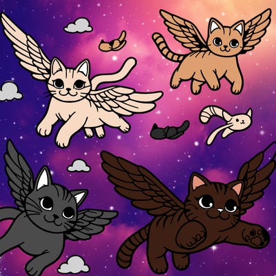 flying cats relistick