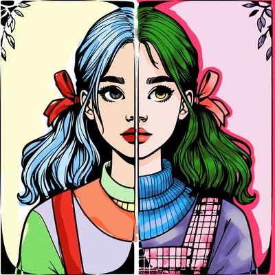 realistic girl split