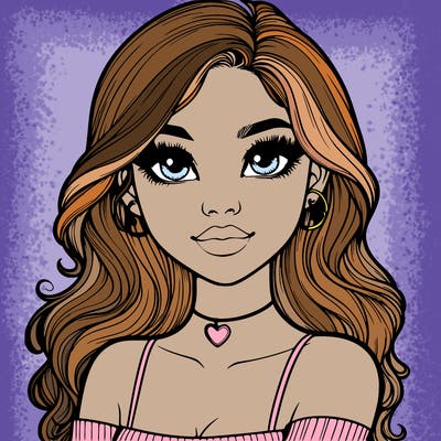 realistic pretty girl