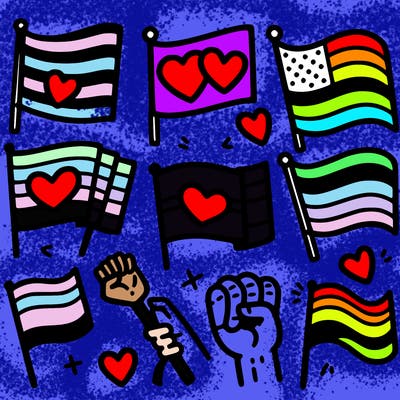 pride flags