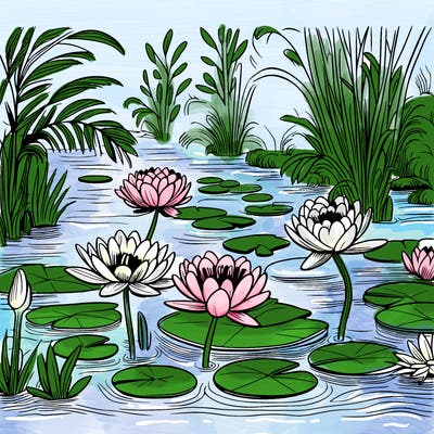monet's water lilies