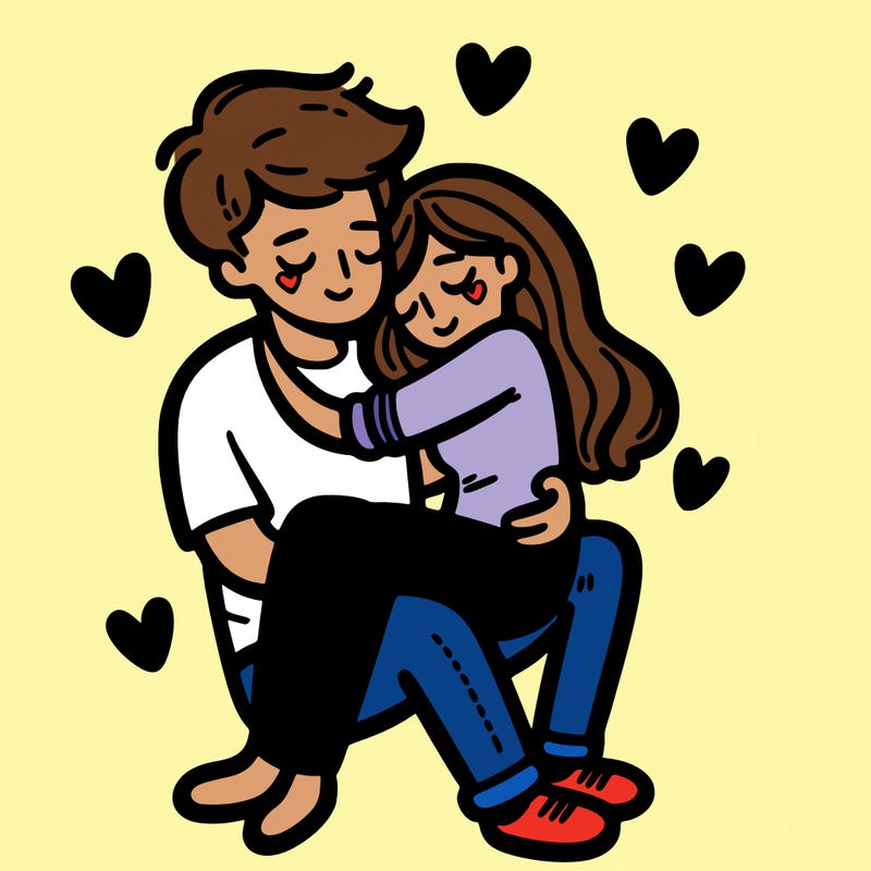 two people in love