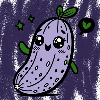 cute, cucumber