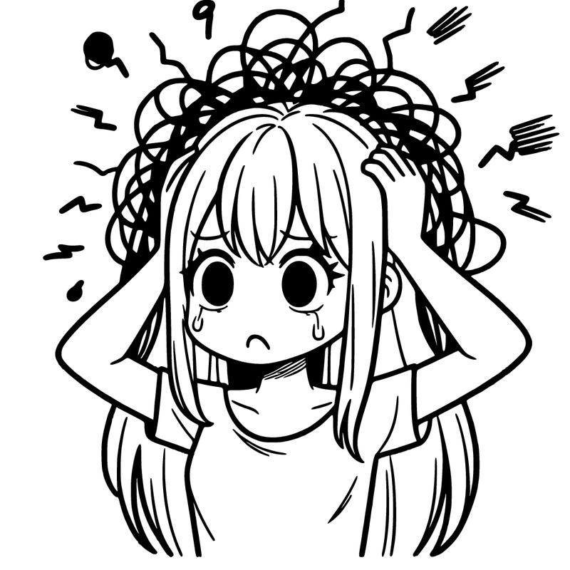 a girl that's having a mental breakdown