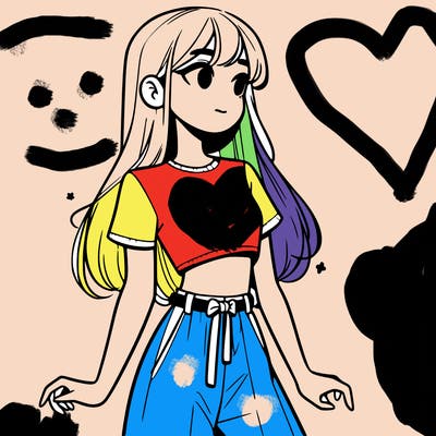 girl in a cute crop top