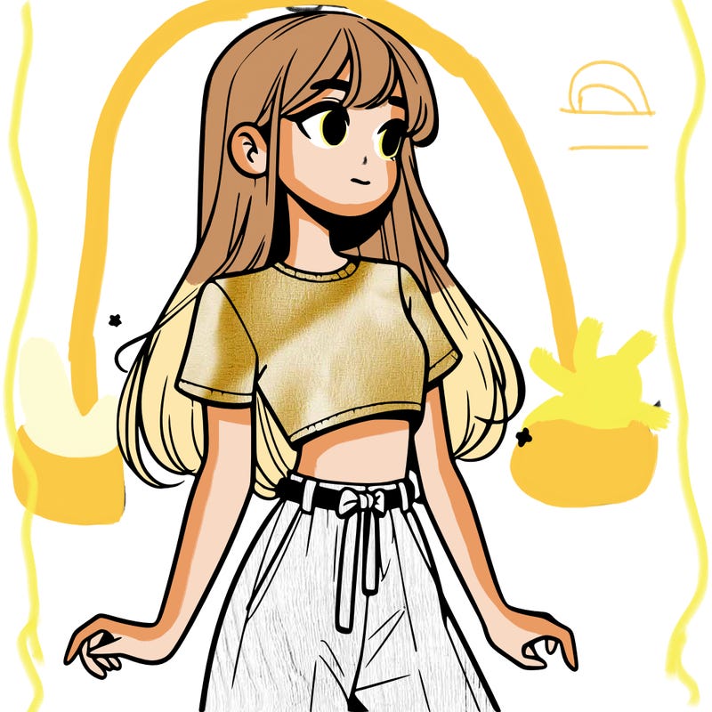 girl in a cute crop top