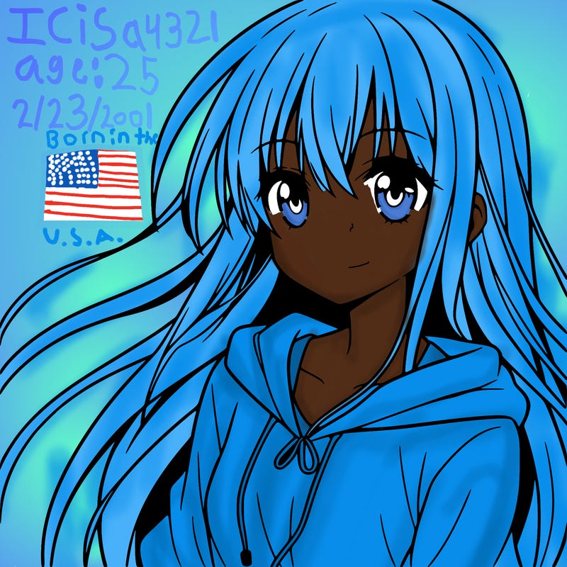 anime girl with long hair