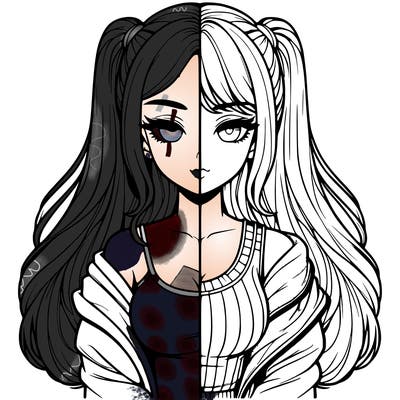 realistic girl split