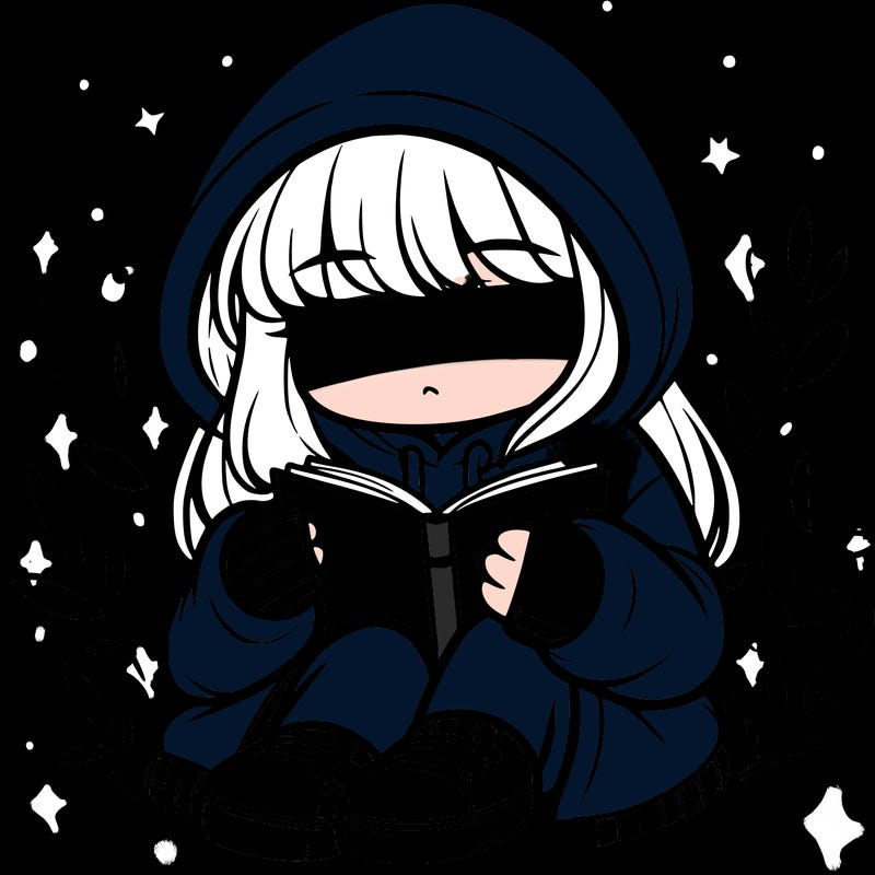 girl in oversized hoodie reading a book