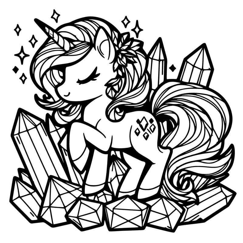 crystal unicorn