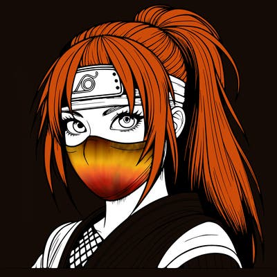 realistic girl ninja