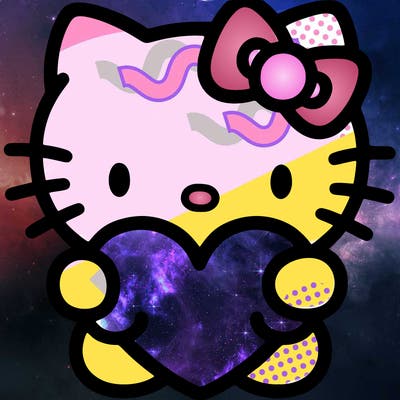 hello kitty with heart