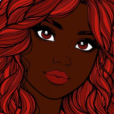 beautiful realistic girl close up to the camera with wavy hair,